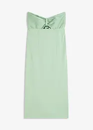 Bandeau-Kleid mit glänzendem Satin, bonprix