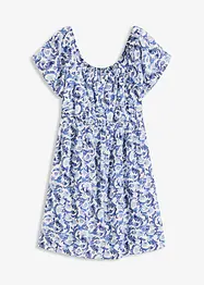 Minikleid mit Raffungen aus strukturierter Viskose, bonprix