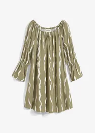 Carmen-Kleid aus fließender Viskose, bonprix