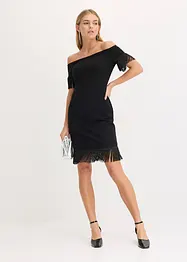 Jerseykleid mit Fransen, bonprix
