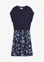 Jerseykleid mit bedrucktem Rock, bonprix