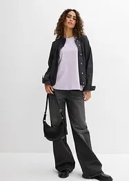 Lockeres Shirt mit Spitze, bonprix