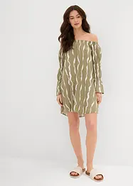 Carmen-Kleid aus fließender Viskose, bonprix
