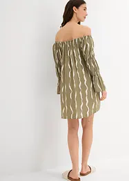 Carmen-Kleid aus fließender Viskose, bonprix