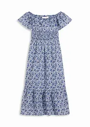 Boho-Midikleid mit Carmenausschnitt aus leichter Baumwolle, bonprix