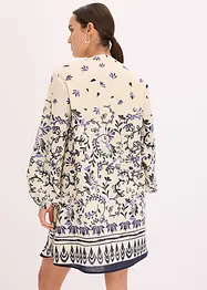 Kurzes Boho-Kleid im Leinen-Look, bonprix