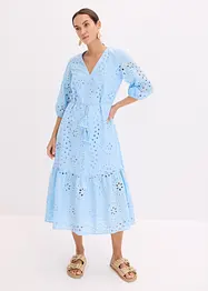 Midikleid mit Lochstickerei, bonprix