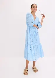 Midikleid mit Lochstickerei, bonprix