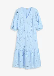 Midikleid mit Lochstickerei, bonprix