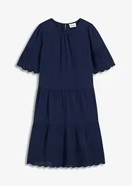 Kleid aus Musselin mit Lochstickerei, bonprix