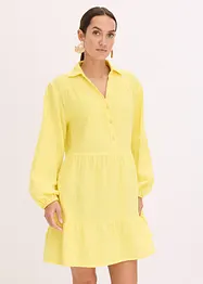 Kurzes Stufen-Kleid aus Musselin, bonprix