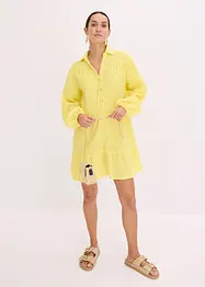 Kurzes Stufen-Kleid aus Musselin, bonprix
