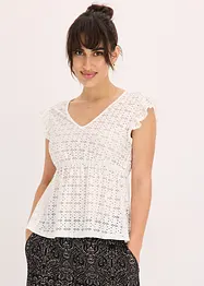 Shirt mit Lochstickerei, bonprix
