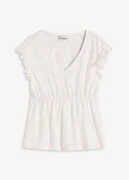 Shirt mit Lochstickerei, bonprix