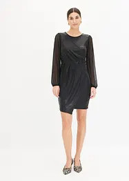 Minikleid mit Drapierung, bonprix