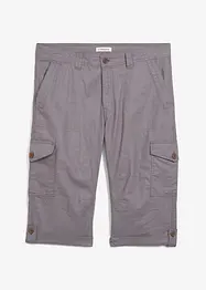 Regular Fit Cargo-Long-Bermuda mit Leinen, bonprix