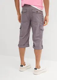 Regular Fit Cargo-Long-Bermuda mit Leinen, bonprix