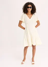 Jerseykleid aus leichtem Crêpe mit Flügelärmel, bonprix