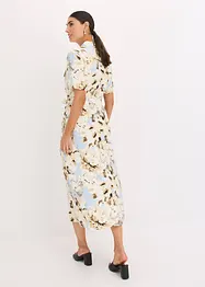 Hemdblusenkleid aus Viskose mit Bindeband (2.-tlg.), bonprix