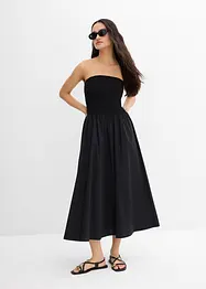 Maxikleid mit Smokeinsatz, bonprix