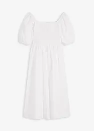 Midikleid mit Puffärmeln und Smoke-Detail, bonprix