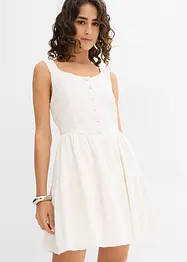 Minikleid aus luftigem Leinen-Mix, bonprix
