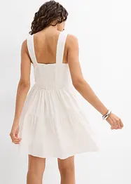 Minikleid aus luftigem Leinen-Mix, bonprix