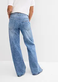 Loose Straight-Jeans Mid Waist, Low Stretch, bonprix