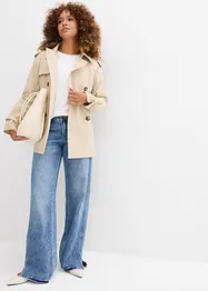 Loose Straight-Jeans Mid Waist, Low Stretch, bonprix