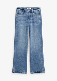 Loose Straight-Jeans Mid Waist, Low Stretch, bonprix