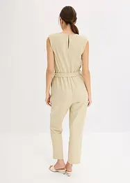 Jersey-Jumpsuit mit Schulterpolster, bonprix
