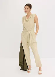 Jersey-Jumpsuit mit Schulterpolster, bonprix