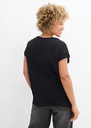 Vokuhila-Shirt aus schwerem Baumwoll-Jersey, bonprix