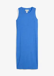 Rippkleid mit seitlichen Schlitzen aus fließendem Viskose-Mix, bonprix