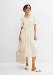 Midikleid aus luftigem Seersucker, bonprix