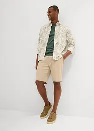 Chino-Bermuda mit Bundfalten, Regular Fit, bonprix