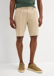 Chino-Bermuda mit Bundfalten, Regular Fit, bonprix