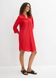 Tunika-Kleid aus fließendem Viskose-Mix mit Struktur Effekt, bonprix