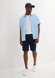 Regular Fit Stretch-Bermuda mit Bundfalte, bonprix