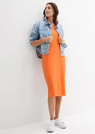 Trägerkleid aus Bio- Baumwoll-Stretch, bonprix