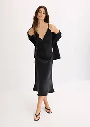 Maxikleid aus fließendem Satin, bonprix