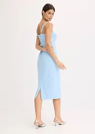 Midikleid mit feinem Satin, bonprix