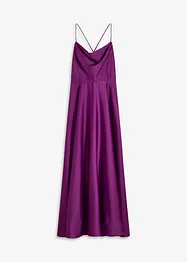 Trägerkleid aus strukturiertem Satin, bonprix
