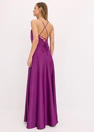 Trägerkleid aus strukturiertem Satin, bonprix