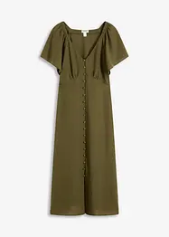 Midikleid in Leinen-Optik, bonprix