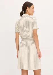 Wickelkleid in Leinen-Optik, bonprix
