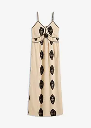 bedrucktes Leinen-Maxikleid, bonprix