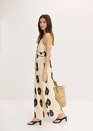 bedrucktes Leinen-Maxikleid, bonprix