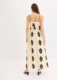 bedrucktes Leinen-Maxikleid, bonprix