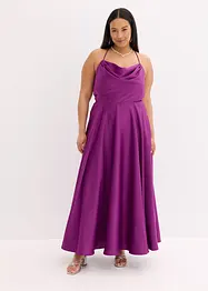 Trägerkleid aus strukturiertem Satin, bonprix